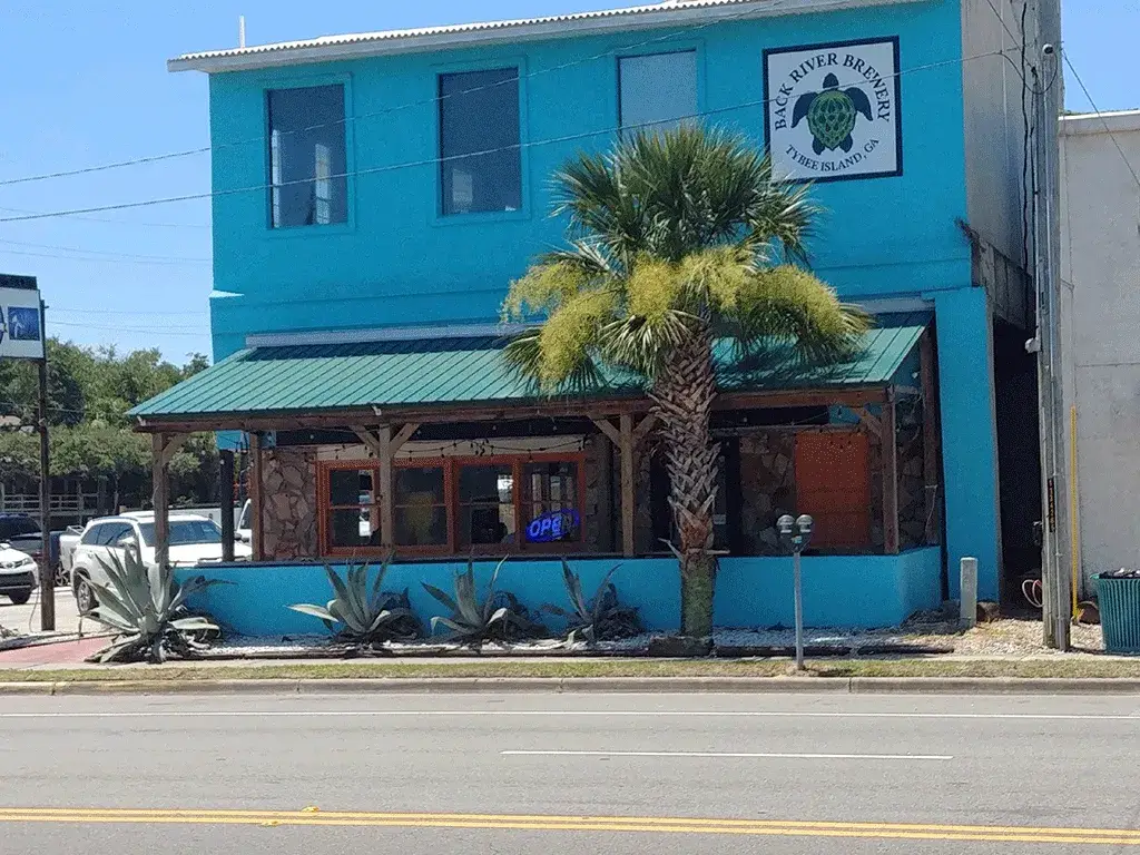 Back River Brewery exterior on Tybee Island