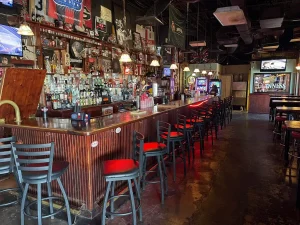 Interior bar at The Britannia Pub Wilmington Island Savannah GA