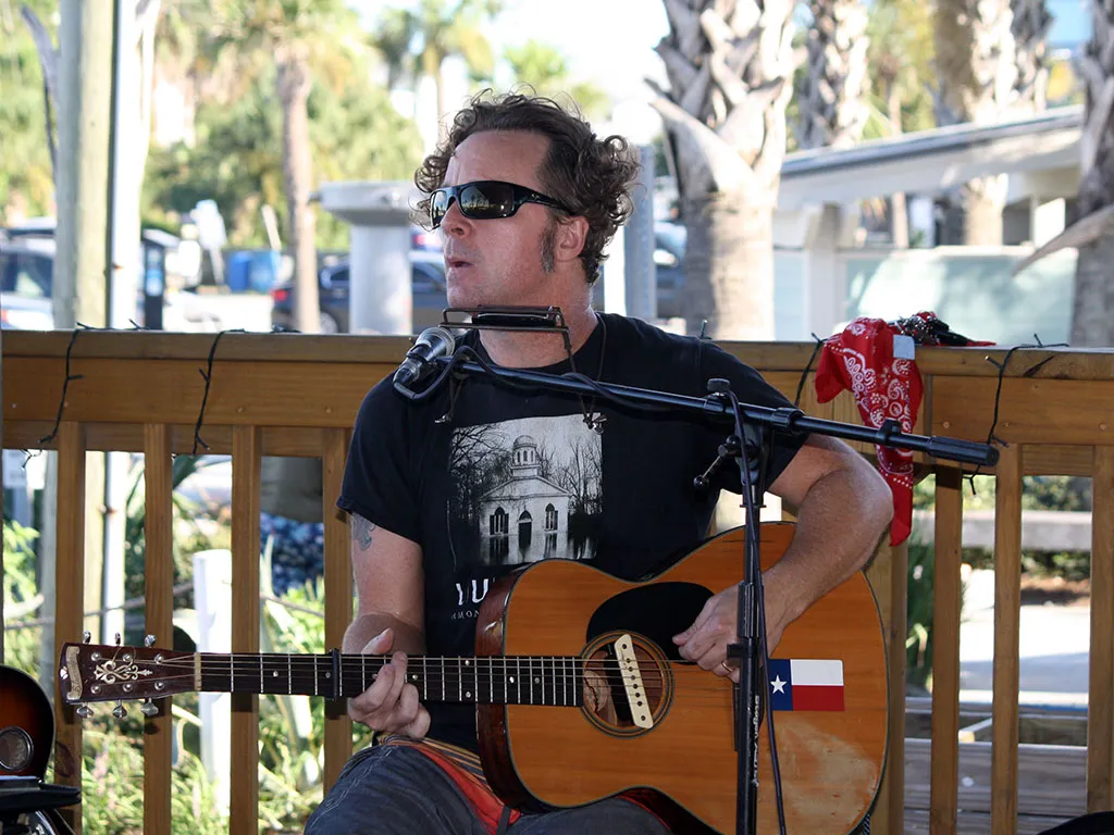 Jason Bible performing live at North Beach Bar and Grill on Tybee Island Georgia