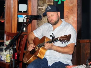 Matt Eckstine performing live at The Shrimp Factory in Savannah Georgia