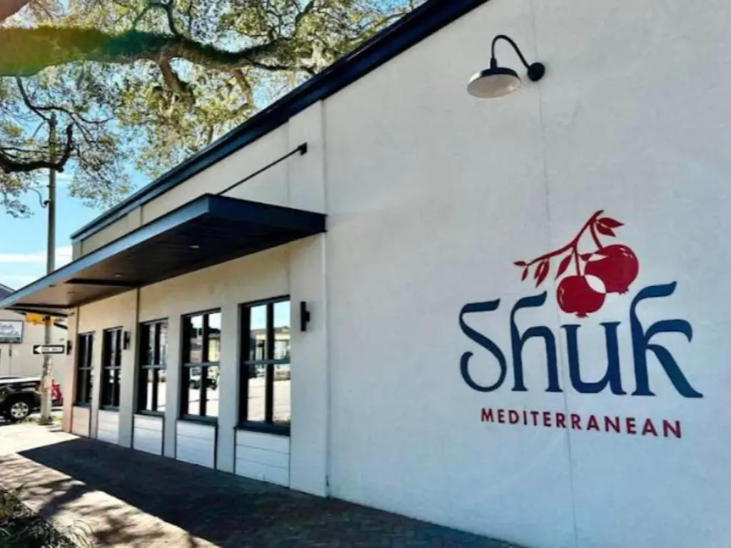 Shuk Mediterranean restaurant exterior Savannah GA