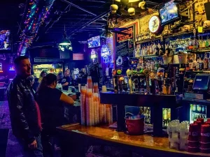 Bar interior at The Warehouse Bar & Grille Savannah